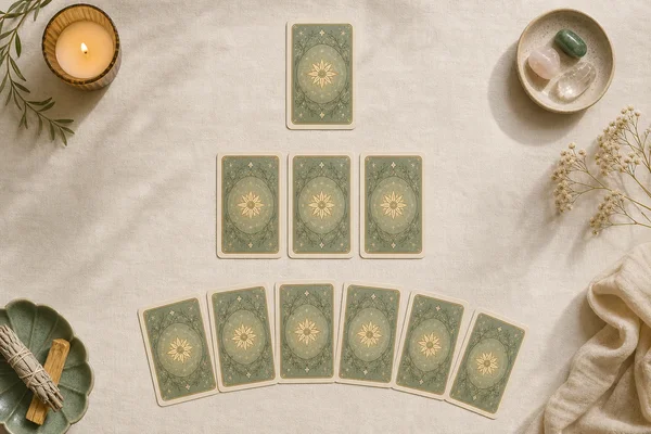 Simple tarot spread layouts