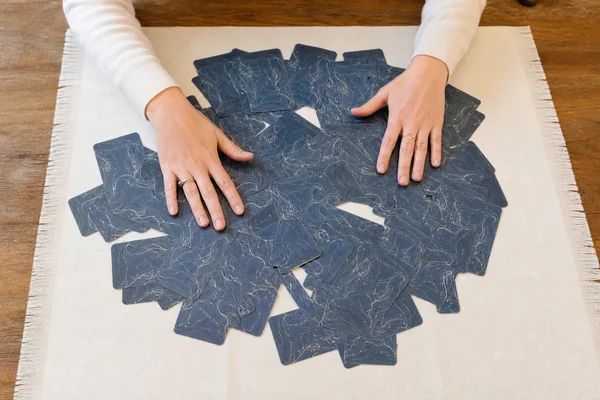 Table wash for a new tarot deck